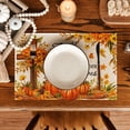 thumbnail image 5 of Sm:)e Cross Thanksgiving Pumpkins Bless This Home Flower Fall Placemats Set of 4, 12x18 Inch, 5 of 6