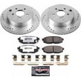 thumbnail image 3 of PowerStop Rear Z26 Street Warrior Carbon-Fiber Ceramic Brake Pad and Drilled and Slotted Rotor Kit Fits: SUBARU Select Models K6978-26, 3 of 9