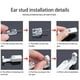 thumbnail image 3 of Herramienta para perforar la oreja ANGGREK desechable duradera 4 piezas con pendiente, 3 of 8