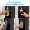 thumbnail image 3 of TABU 4-in-1 Water Dispenser with Ice Maker, Hot & Cold & Room Temperature, 3 or 5 Gallon, Bottom Loading, for Home and Office, Black, 3 of 10
