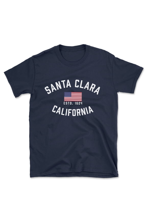 Santa Clara California Patriot Men's Cotton T-Shirt