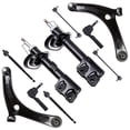 thumbnail image 2 of SCITOO 72367 72368 ES800408 EV80645 Front shock absorber Tie Rod End Control Arm and Ball Joint Assembly Stabilizer Bar Link Kit Fits 2007 2008 2009 2010 2011 2012 for Jeep Patriot, 2 of 5