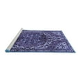 thumbnail image 2 of Ahgly Company Machine Washable Indoor Round Persian Blue Traditional Area Rugs, 5' Round, 2 of 4