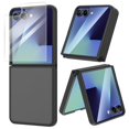 thumbnail image 1 of Funda para teléfono VEGO Z Flip 7 con protector de pantalla negro mate, 1 of 7