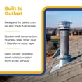 thumbnail image 3 of DuraVent PelletVent Double Wall Straight Stove Pipe, 12" L x 3" Diameter, 3 of 7