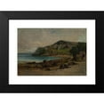 thumbnail image 2 of Edward Mitchell Bannister 14x11 Black Modern Framed Museum Art Print Titled - Rocks at Newport (ca. 1877-1885), 2 of 5