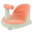 thumbnail image 3 of Silla de ducha infantil, plegable, suave, con mango desmontable, PP, a prueba de piel, asiento de baño para bebé, baño, rosa y verde, 3 of 12