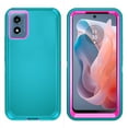 thumbnail image 2 of Compatible with Motorola Moto G Play 2024 4G/5G Phone Case Hybrid Rugged Shockproof Hard Protective Drop Proof Full Body Heavy Duty Mobile Cell Cover for XT2413V XT2413-1 64GB Women Men Green, 2 of 7