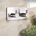 thumbnail image 2 of Gancho para toallas, gancho para bata autoadhesivo, 2 ganchos de pared, ganchos para toallero de baño y cocina de acero inoxidable, no perforan agujeros, son fáciles de instalar, súper pegajosos Sailing Electrónica, 2 of 4