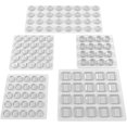 thumbnail image 1 of 118 topes de silicona para puertas de gabinete, adhesivos transparentes de gel de silicona, redondos, para puertas de gabinete, varios tamaños, topes de goma para pared y suelo de madera., 1 of 2