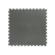 VersaTex 18 in. x 18 in. Coin Top Garage Flooring Tiles, 24 pack, Gray