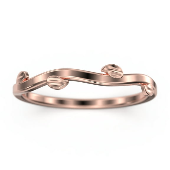 Winding Willow 10K Rose GoldWedding Band