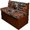Bear Maple Leaf Geometric, variant on Frog Boho Mandala Print 2 Pcs RV Dinette Cushion Covers Elastic Camper Seat Covers Dinette Booth Stretch Loveseat Sofa Chair Cover Furniture Protector for RV Camper Car Bench