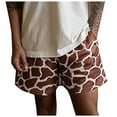 thumbnail image 3 of XINPING Men Plus Size Shorts Slim Fit Palm Tree Print Quick Dry Spring Break Swim Trunks with Pockets Upf 50+ Sun Protection Fishing Shorts for Men, 3 of 5