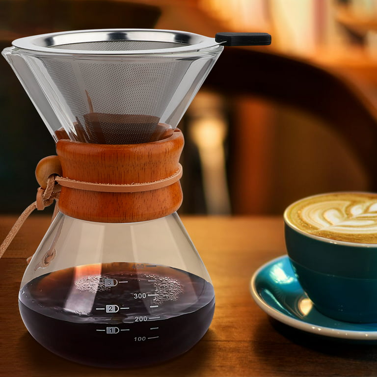 Glass Pour Over Coffeemaker, Hand Drip Coffee Kit – Develokitchenware