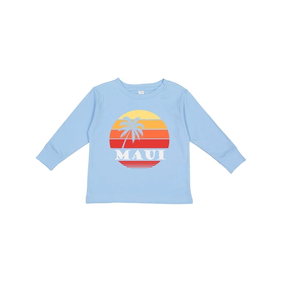 Inktastic Maui Hawaii Vacation Boys or Girls Long Sleeve Toddler T-Shirt