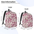 thumbnail image 4 of Balery Rose Flowers Vintage Canvas Backpack for Men and Women - Large Capacity, Durable Travel Laptop Bag for School, Work, Hiking, and Outdoor Activities, 4 of 7