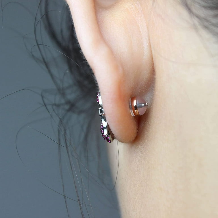 CLEAR EARRING BACKS Silicone Silicone Earring Backs Hook Earring