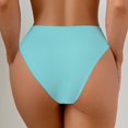 thumbnail image 2 of LAICAIW Women's V Cut High Waisted Bikini Bottom Ribbed High Cut Cheeky Swimsuit Bathing Suit Bottoms, 2 of 6