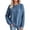 Z39 Blue, variant on Mifsaly Womens Fuzzy Fleece Sweatshirt Crewneck Long Sleeve Cable Knit Pullover Sweater Textured Loose Fit Fall Winter Warm Clothes Purple,Free Size