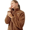 thumbnail image 3 of Pioneer Camp Women's Fleece Jacket Lightweight Full Zip Up Warm Soft, 3 of 6