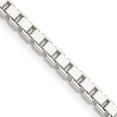 thumbnail image 1 of 925 Sterling Silver 3mm Box Chain Necklace Pendant Charm, 1 of 9