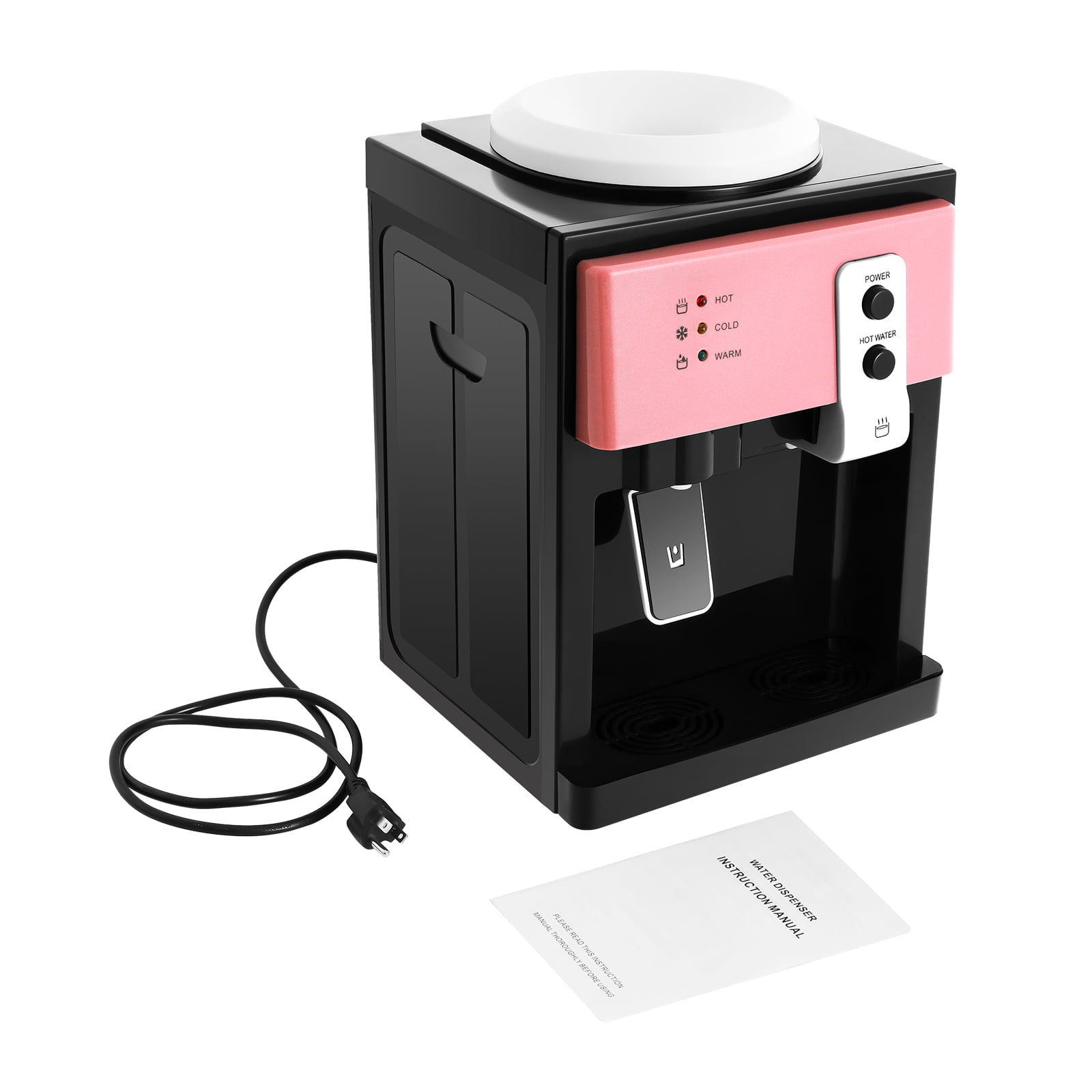 TFCFL Top Loading Water Dispenser 110V 60Hz Desktop Electric Water Dispenser Hot and Cold Water Cooler 4.5-18.9L Capacity