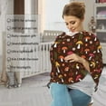 thumbnail image 4 of Haiem Woodland Mushroom with Flowers and Berries Baby Nursing Cover & Nursing Poncho - Multi Use Cover for Baby Car Seat Canopy, Stroller Cover, 360°Full Privacy Breastfeeding Coverage, 4 of 9