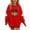 Red, variant on Wilark Girls Halloween Sweatshirts Size 2-12, Fall Winter Long Sleeve Crew Neck Fleece Warm Kids Festival Tops Orange