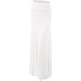 thumbnail image 2 of Sweet Hearts Maxi Skirt for Women- Foldover High Waist Long Flare A-Line Skirt Maxi Dress XS-XL Made in USA, 2 of 6
