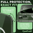 thumbnail image 4 of CASEFREAK Clear Silicone Case for iPhone 13 Mini (5.4") with Magnetic Ring MagSafe Compatible, 4 of 5