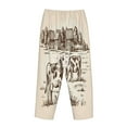 thumbnail image 5 of Junzan Cows On The Farm Women'S Pajama Pants Drawstring Comfy Sleep Bottoms With Pockets, 5 of 9