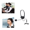thumbnail image 4 of Cateissary Auriculares con cable Llamada Auriculares Tráfico Auriculares Plug Play Cancelación de ruido Centro de llamadas binaural Auriculares Teléfono y Comunicación, 4 of 6