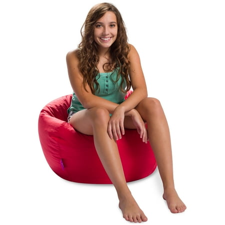 UPC: 0810073461512 | Posh Creations Classic Bean Bag Chair Lounger Bean Bag Kids 2.8 ft Red