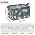 thumbnail image 7 of Yayeee Foldable Storage Basket for Shelves with Handles Waterproof Cloth Bins, Oranges Pattern, 7 of 7