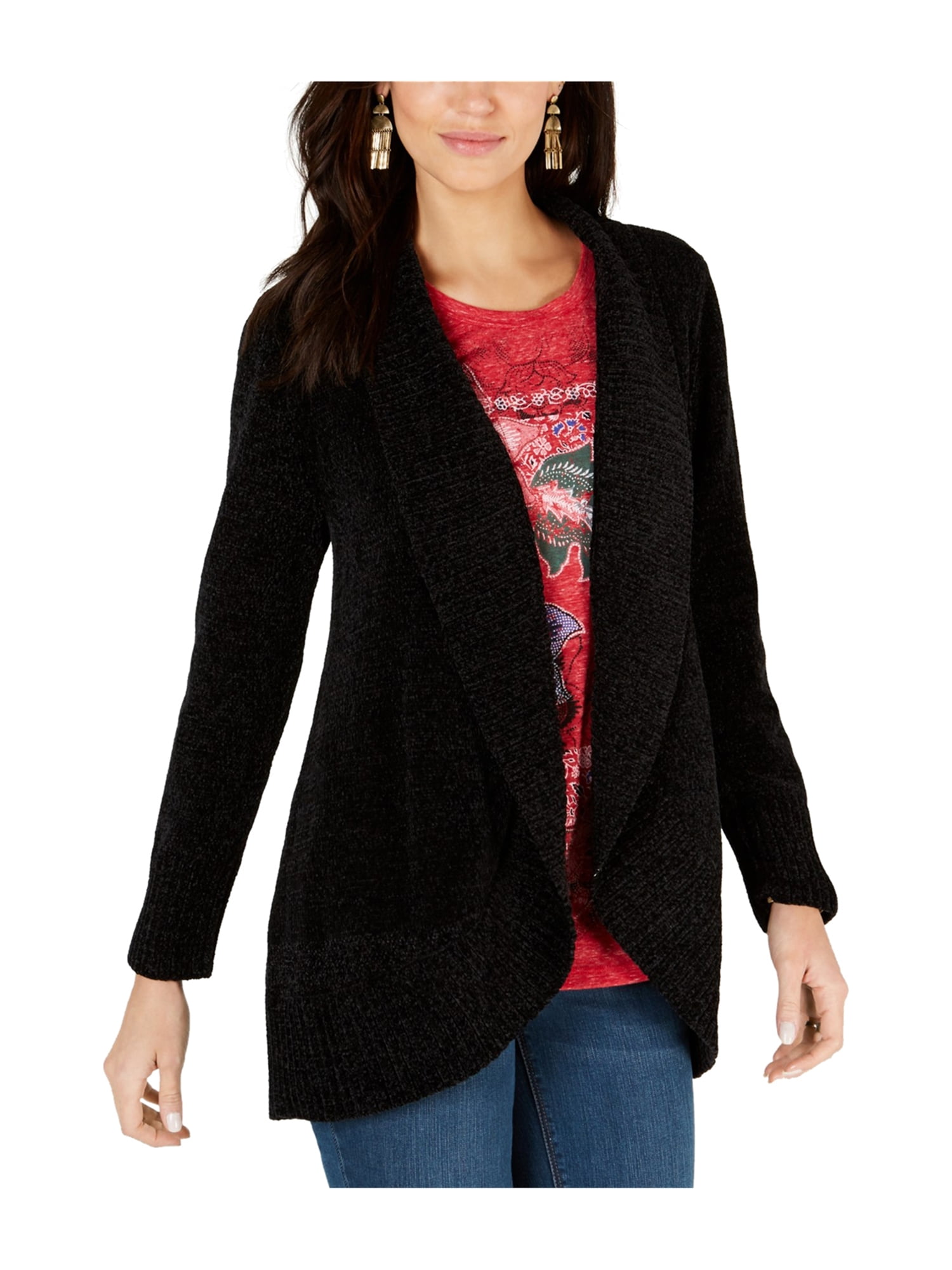 petite chenille cardigan