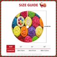 thumbnail image 2 of Sikiie Brightly Colored Cupcakes Nativity Christmas Tree Skirt, Jesus Christian Winter Holiday Tree Mat Decoration(30-48IN)48", 2 of 6