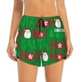 thumbnail image 6 of Rocae Cute Santa for Women's Athletic Shorts Quick Dry Workout Hiking Shorts With Pockets for Running, Yoga, Gym, Sports Large, 6 of 9