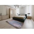 thumbnail image 4 of Ahgly Company Indoor Square Mid-Century Modern Dark Gray Oriental Area Rugs, 8' Square, 4 of 6