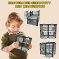 thumbnail image 3 of YIFAEUX 1 Set Double Layers Cage Building Block Toy Educational Closed Prisoner Cage Assembly Model Doomsday Scene Desktop Decoration Toddler Boys Girls Gift, 3 of 6