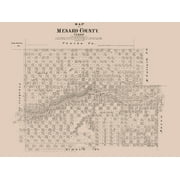 Menard County Texas - Walsh 1879 - 30.55 x 23
