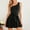 Black, variant on Womens Summer Sleeveless One Shoulder Rompers Solid Belted Pleated Flowy Shorts Rompers Casual Trendy Jumpsuist