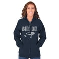 thumbnail image 4 of Bite Me Fish Bait Funny Fishing Humor Zip Up Hoodie Men's Women's Brisco Brands X, 4 of 6
