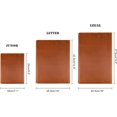 thumbnail image 5 of LeatherBelief Leather Junior Padfolio for Women/Men, A5 SizeNotepad Holder Cover, Portfolio Case Study Leather Folder, Documents Folder Case, Document Organizer (Brown, Junior Size), 5 of 5