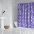thumbnail image 2 of Purple Cartoon Cat Unicorn Pattern Shower Curtain 72"x72" ,Bathroom Decorative Shower Curtains Set with 12 Hooks,Modern Waterproof Washable Shower Curtain, 2 of 6