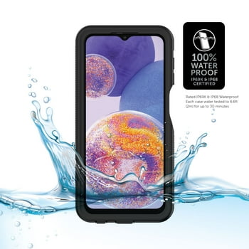 Body Glove Tidal Waterproof Phone Case for Samsung Galaxy A23 5G - Black/Clear