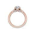 thumbnail image 2 of 1.20 Ct Brilliant Round Cut Natural Diamond Radiant Solitaire Engagement Ring for her Solid 14K Rose Gold Size 5.5, 2 of 8