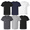 White/Black/Charcoal/Steel/Black/Navy, variant on Men's Value Pack Pocket T-Shirt Undershirts, 6 Pack