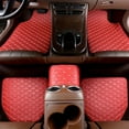 thumbnail image 1 of 5pcs Car Floor Mats, Universal Waterproof Front & Rear Seats Floor Mats, PU Leather, 1 of 4