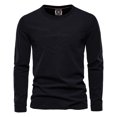 thumbnail image 1 of REDHOTYPE T-Shirt pour Homme en Coton 100 % à Imprimé de Lettres, Col Rond Simple, T-Shirt à Manches Longues pour Homme, T-Shirt Décontracté de Haute Qualité pour Homme, Automne, Nouveau, 1 of 6